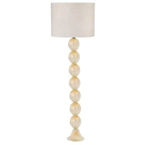 Abajur Murano de Chão Munique Cristal com Ouro 24k