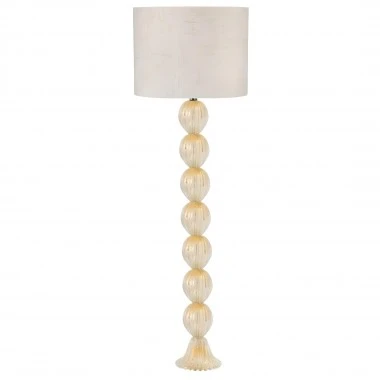 Abajur Murano de Chão Munique Cristal com Ouro 24k