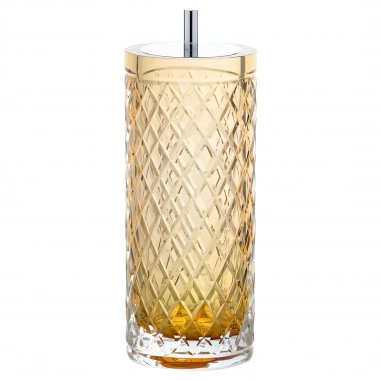 Porta Escova Murano Lush Ambar e Prata