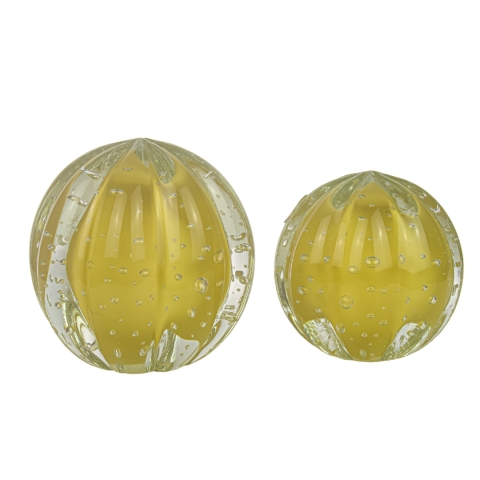 Kit 2 Esferas de Murano P e M Senna Champagne