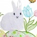 Jogo Americano Avulso Retangular Bordado Easter Garden