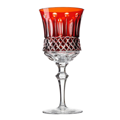 Taça Cristal Lapidado 69 P/Vinho Tinto Vermelho Mozart 340ml