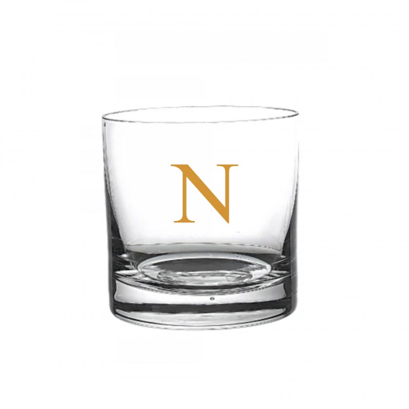 Copo de Cristal para Whisky Iniciais Personalizadas Copo de Cristal para Whisky Iniciais Personalizadas