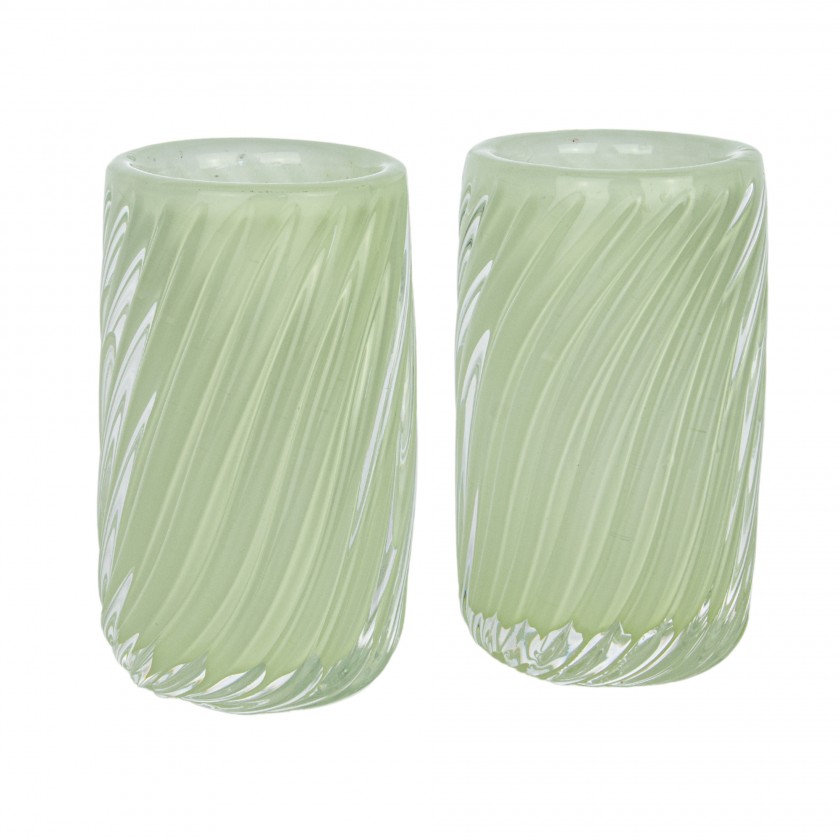 Kit 2 Vasos Murano Grace Pistache Kit 2 Vasos Murano Grace Pistache