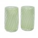 Kit 2 Vasos Murano Grace Pistache