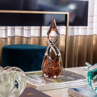 Escultura Murano Infinity Pp Garnet