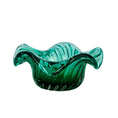 Cachepot Murano Bompietro Verde Folha