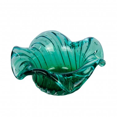 Cachepot Murano Bompietro Verde Folha