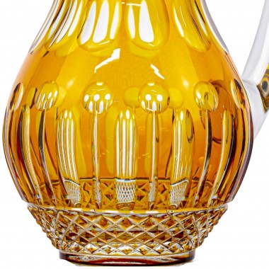 Jarra de Cristal Lapidado 69 Amarelo