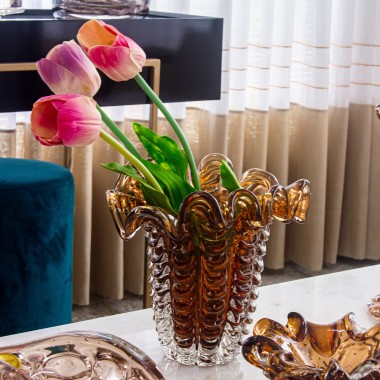 Vaso Murano Rideau Garnet