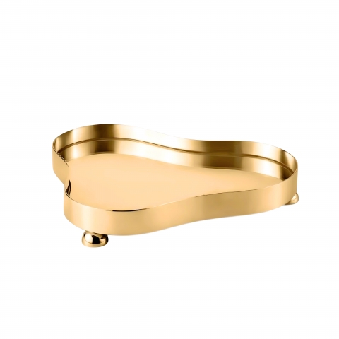 Bandeja Ouro 24k Botanique Pequena Saint James