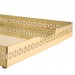 Bandeja Ouro 24k Retangular Galeria Grande Cross e Fundo Espelho St James