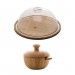 Kit 2 Pcs de Cristal(queijeira - Manteigueira) de Bambu Verona