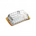 Kit 4 Pcs de Cristal(queijeira - Manteigueira - Açucareiro - Leiteira) de Cristal C/Fio Dourado Radial