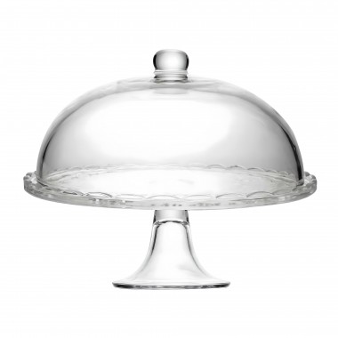 Prato P/Bolo de Cristal New Butterfly