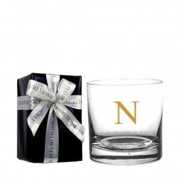 Copo de Cristal para Whisky Iniciais Personalizadas