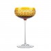 Taça de Cristal Lapidado Coupe 04 - 200ml Amarelo