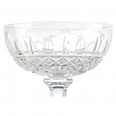 Taça de Cristal Lapidado 69 P/Champagne Coupe Vintage Incolor