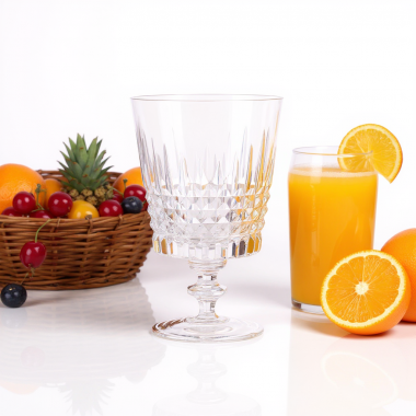 Taça Cristal Lapidado P/água Mozart 480ml