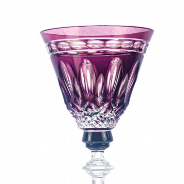 Taça de Cristal P/Licor Lapidado 68 Colombia Ametista
