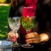 Taça de Cristal Lapidado 66 P/Agua Verde Claro