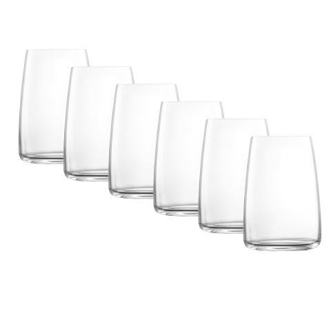 Kit 6 Copos de Cristal Amaite Incolor 500ml