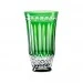 Copo Cristal Lapidado 68 Long Drink Verde Escuro