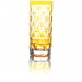 Copo Cristal Lapidado Cuba Libre Mozart 420ml Amarelo