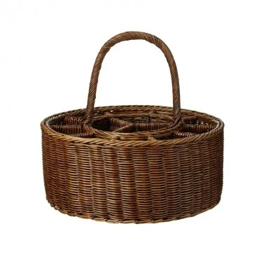 Cesta Grande Rattan para Vinho e Champagne