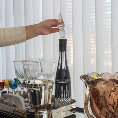 Licoreira Cristal Lapid 68 Preto