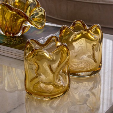 Cachepot Murano Dalia Ambar