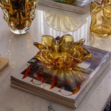 Cachepot Murano Queens Ambar