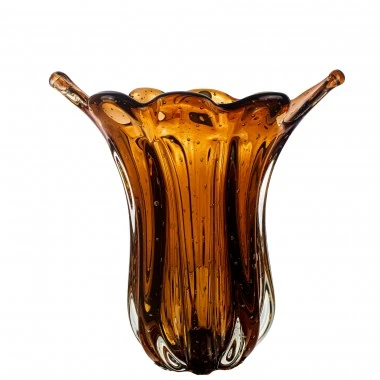 Vaso Murano Muralha G Garnet