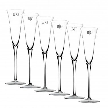 Kit 6 Taças Cristal P/Champagne Incolor 150ml