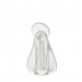 Imagem Mini Santa Cristal Murano Quartzo Perola