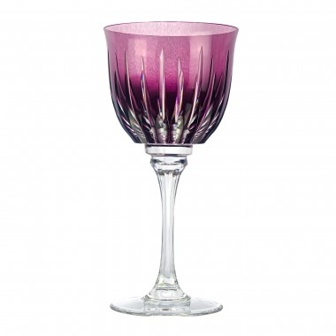 Taça de Cristal Lapidado 66 P/Vinho Tinto Ametista