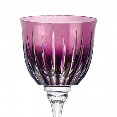 Taça de Cristal Lapidado 66 P/Vinho Tinto Ametista