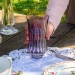 Copo Cristal Lapidado Long Drink Ametista 400ml