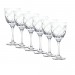 Kit 6 Taças Cristal Lapidado 33 P/Vinho Branco Incolor 330ml