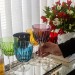 Kit 6 Taças Cristal Lapidado 66 P/Vinho Sonata Colorida