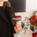 Taça de Cristal Lapidado Coupe 04 - 200ml Vermelho
