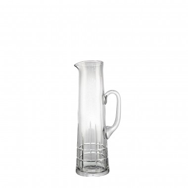Jarra de Cristal Lapidada 48 Incolor 700ml