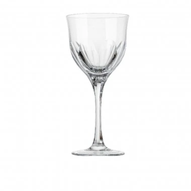 Taça de Cristal Lapidada 45 P/água Preto 400ml
