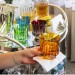 Kit 4 Copos P/Whisky de Cristal Lapidados 66 Colorido