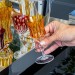 Taça Cristal Lapidado 66 Licor  Amarelo 80ml