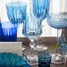 Taça Cristal Lapidado 66 P/Vinho Tinto Azul Claro 300ml