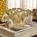 Centro de Mesa Murano Urk Cristal com Ouro 24k
