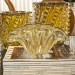 Centro de Mesa Murano Urk Cristal com Ouro 24k