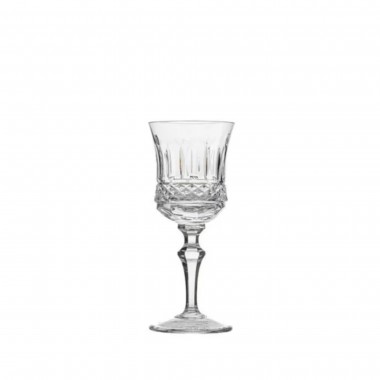 Taça Cristal Lapidado 69 Flauta P/Licor 70ml Incolor