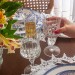 Kit 24 Taças e Copos de Cristal Lapidado 66 Incolor